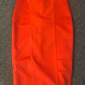 NEW- Women orange skirt